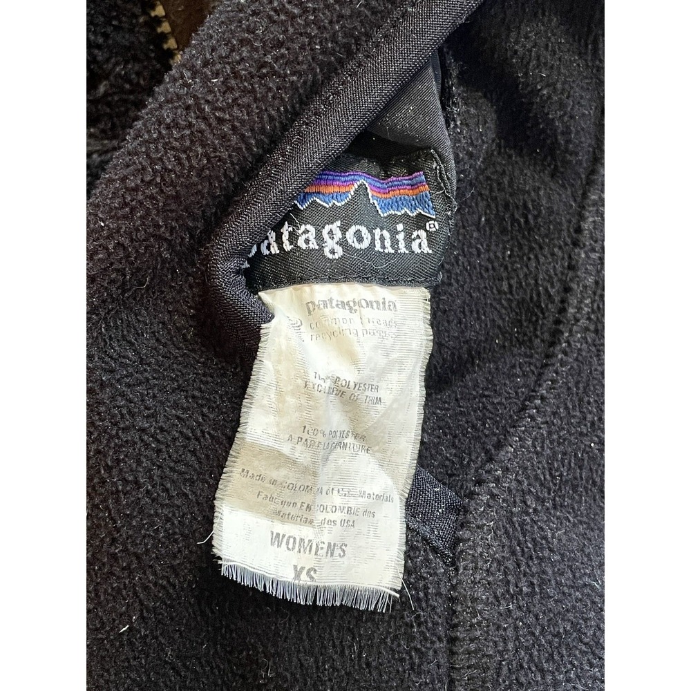 Patagonia Synchilla Windzone Reversible Fleece Jacket Womens XS Black - Picture 9 of 9